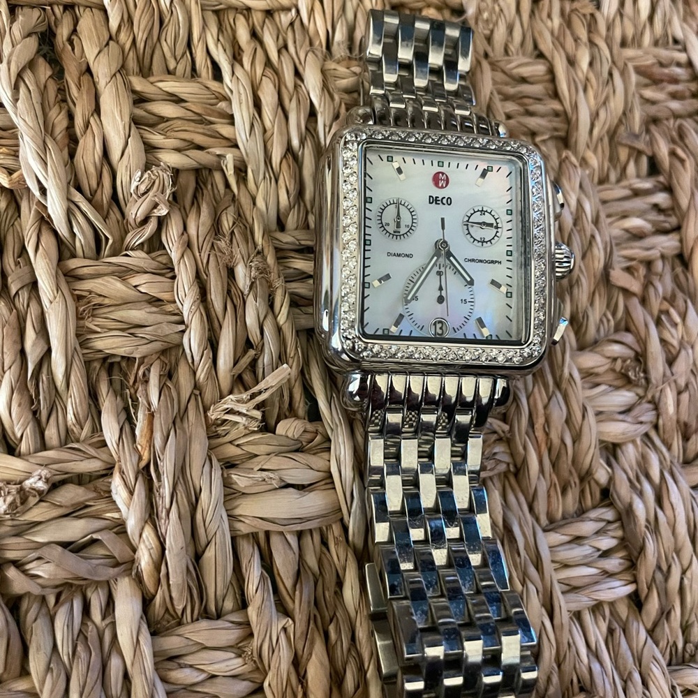 🌿authentic michele deco diamond watch gorgeous 🎁 - Picture 6 of 7